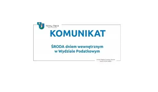 Uwaga! Zmiany organizacji pracy w Wydziale Podatkowym Urzędu Miasta
