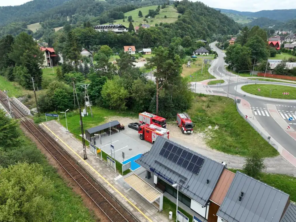 Piwniczna-Zdrój: Strażacy poszukiwali osoby tonącej w Popradzie