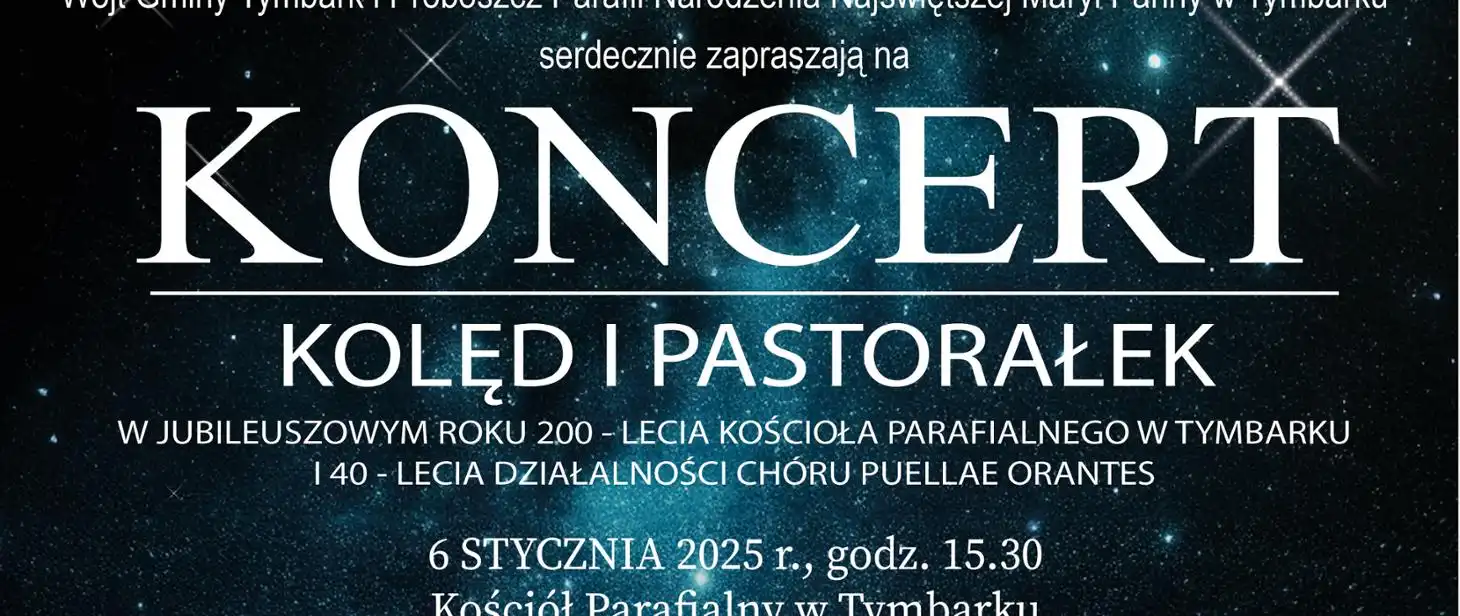 Magia Świąt w Tymbarku. Koncert Kolęd i Pastorałek oraz Orszak Trzech Króli