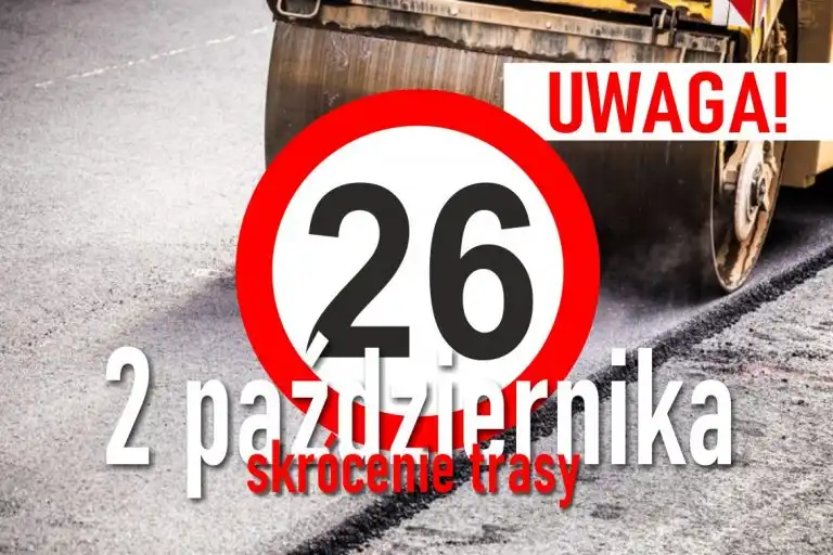 Uwaga! 2 października skrócenie trasy jednej z linii MPK