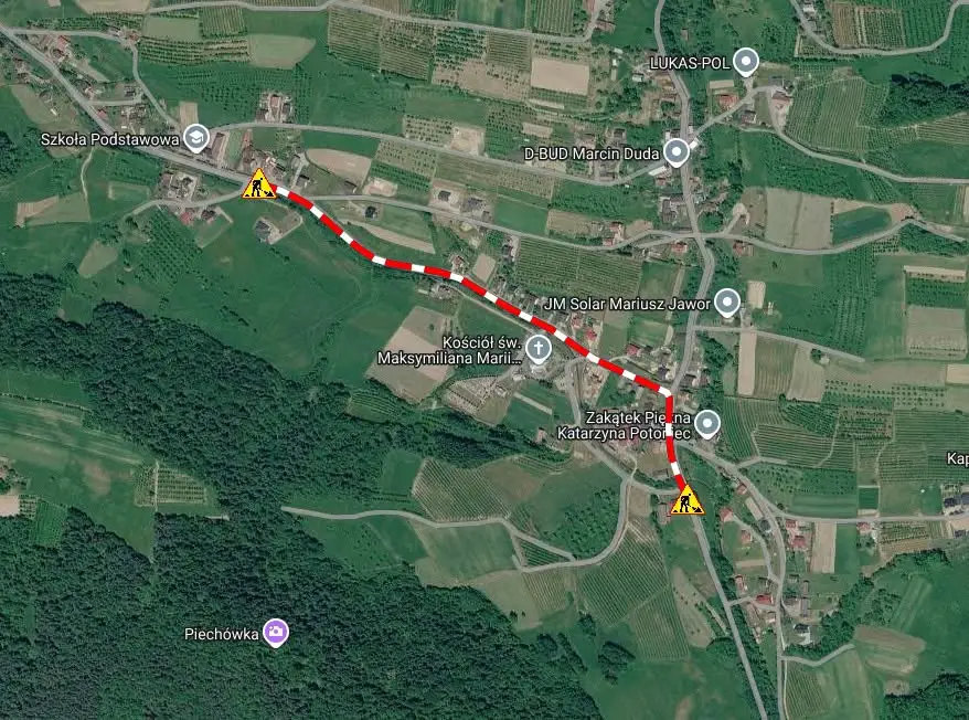Ruszyła budowa chodnika w Kiczni. Kierowców czekają utrudnienia na drodze powiatowej