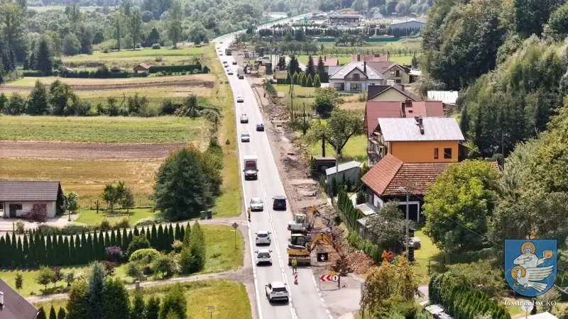 Łącko inwestuje w bezpieczeństwo pieszych przy DW 969