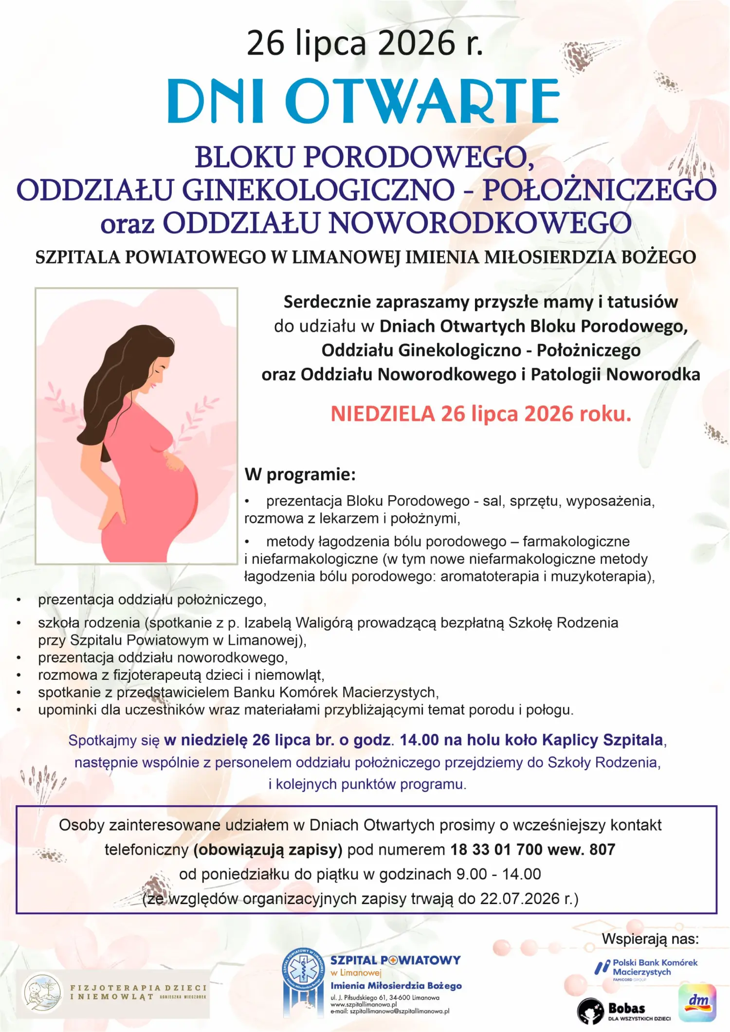 Przyszli rodzice będą mogli zajrzeć za kulisy porodówki w Limanowej. Szpital zaprasza na Dni Otwarte