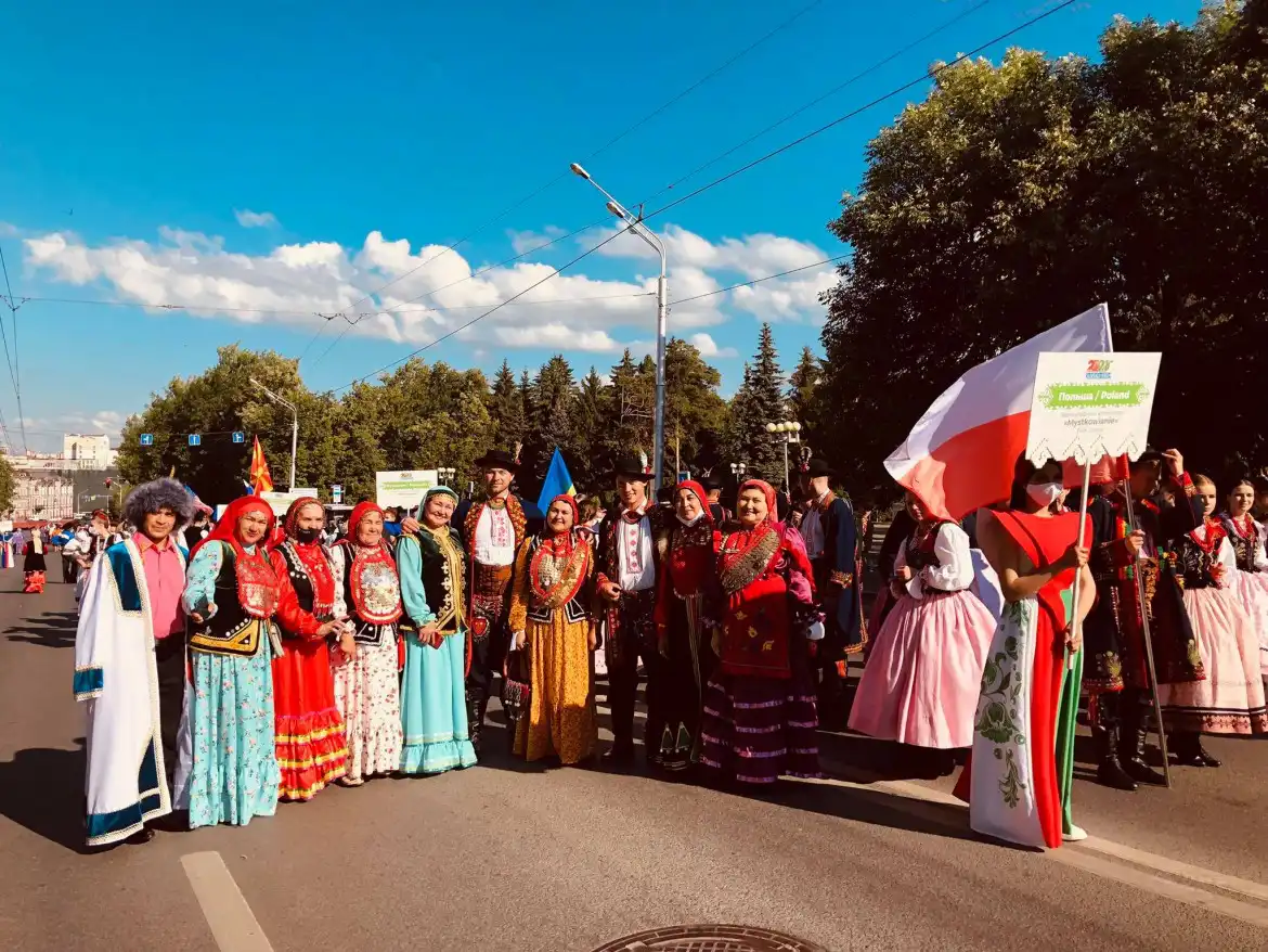 Zespół Mystkowianie reprezentował Polskę na międzynarodowej Folkloriadzie