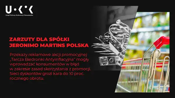 Biedronce grozi kara do 10 proc. obrotu. Chodzi o reklamę dotyczące akcji promocyjnej „Tarcza Biedronki Antyinflacyjna”