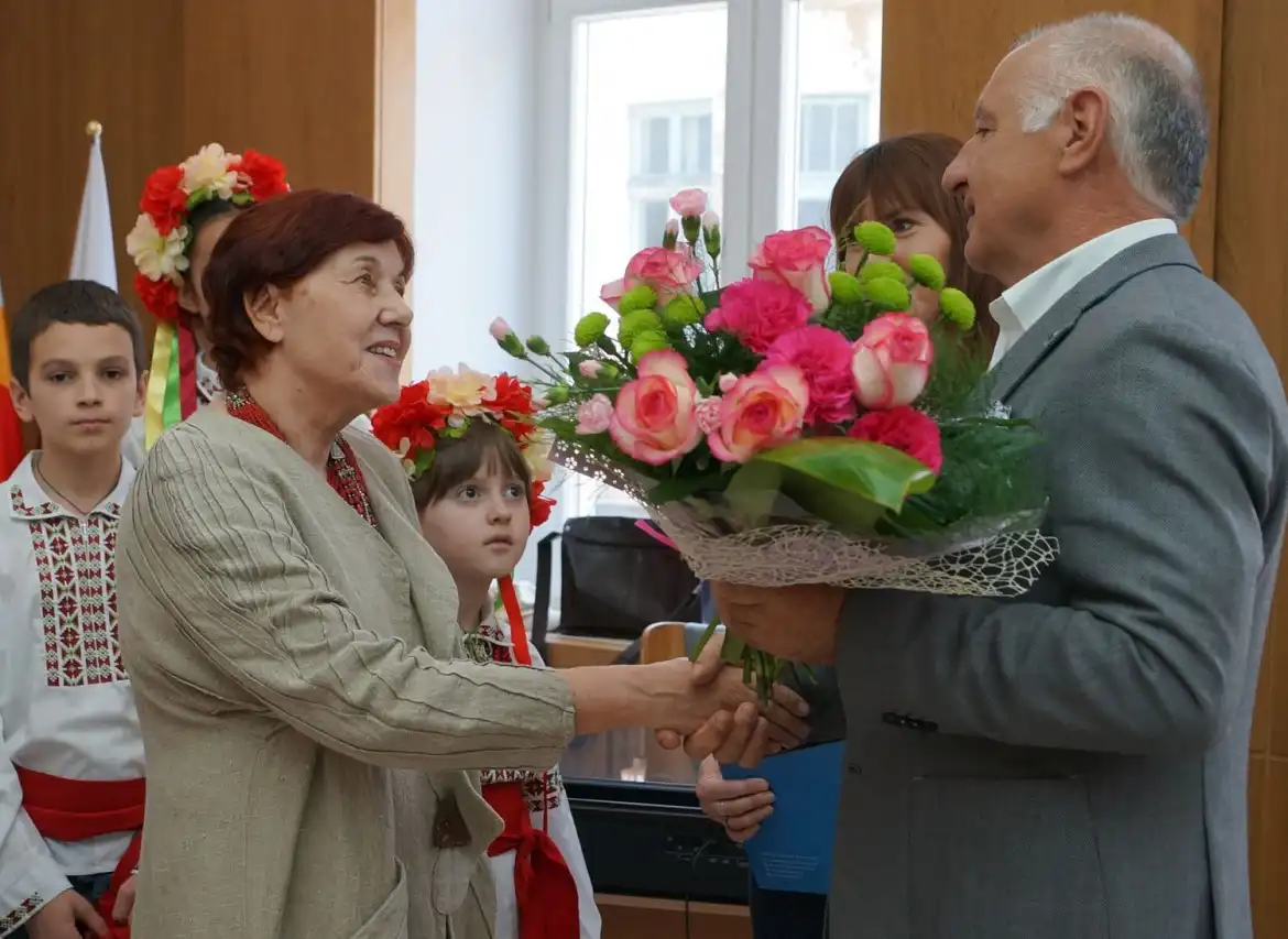 Zespół Chóralny "Gloria" z Żytomierza wystąpił w Starostwie Powiatowym w Nowym Sączu