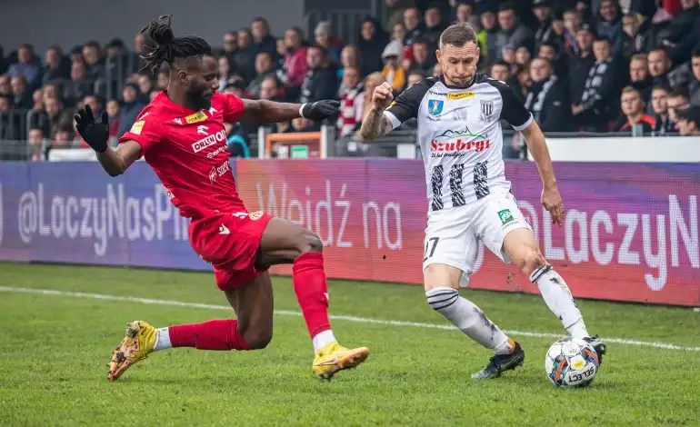 Sandecja remisuje w ostatnim meczu 2022 roku