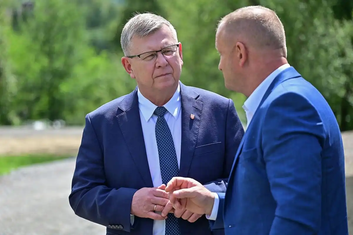 Marszałek Witold Kozłowski z wizytą w Nowym Sączu i Korzennej