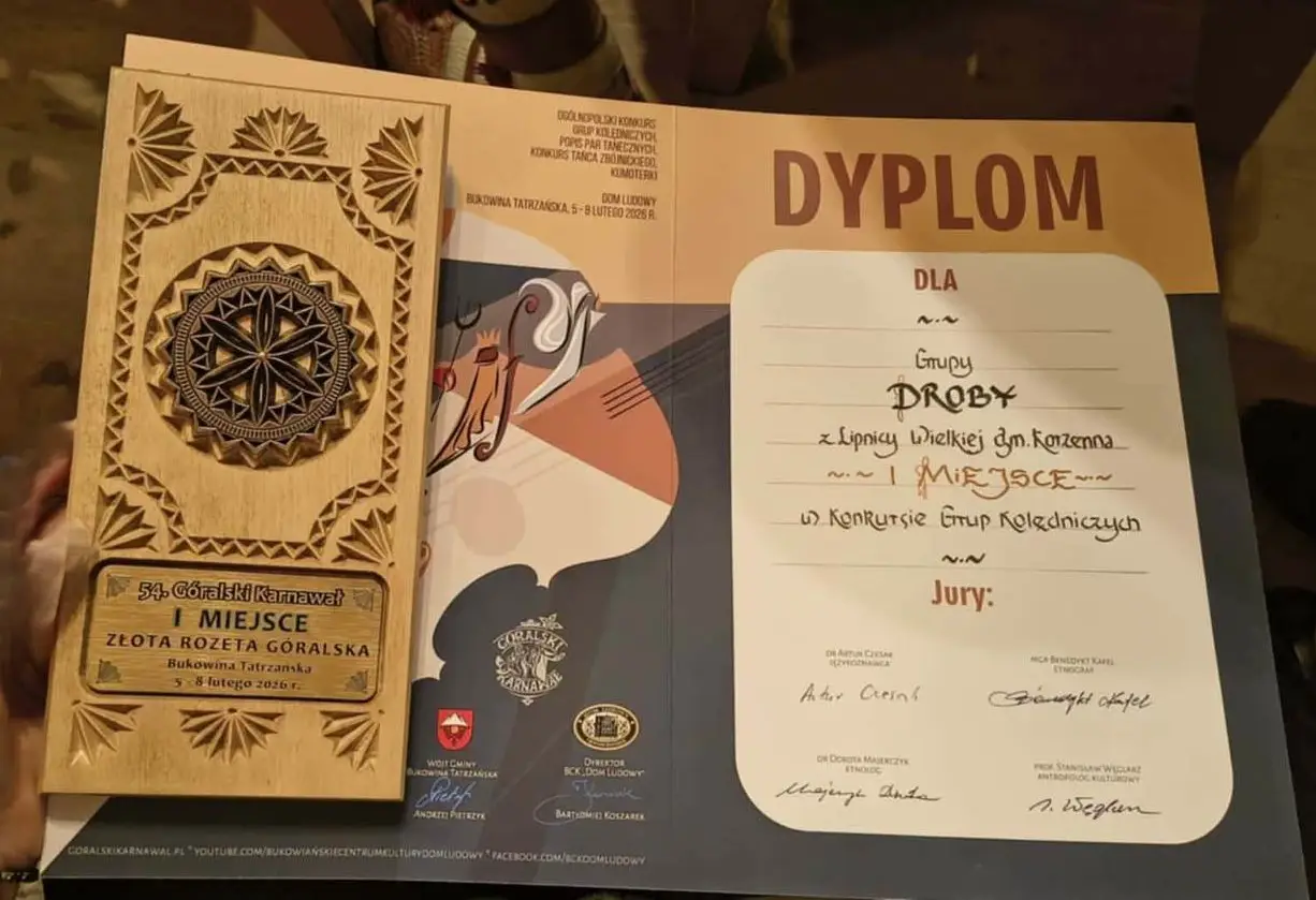 Tradycja na najwyższym poziomie. Droby i Lipniczanie docenieni na Góralskim Karnawale