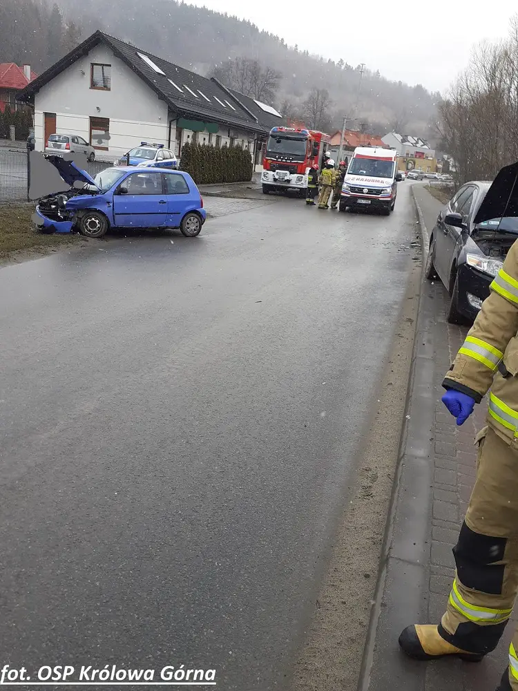 Wypadek w Kamionce Wielkiej. Jedna osoba poszkodowana