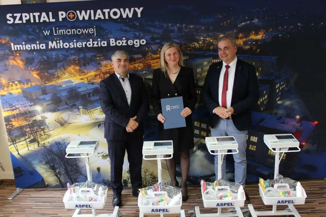 Wsparcie dla szpitala w Limanowej. Nowoczesny sprzęt pomoże w diagnostyce pacjentów