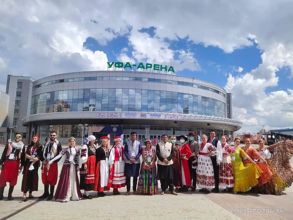 Zespół Mystkowianie reprezentował Polskę na międzynarodowej Folkloriadzie