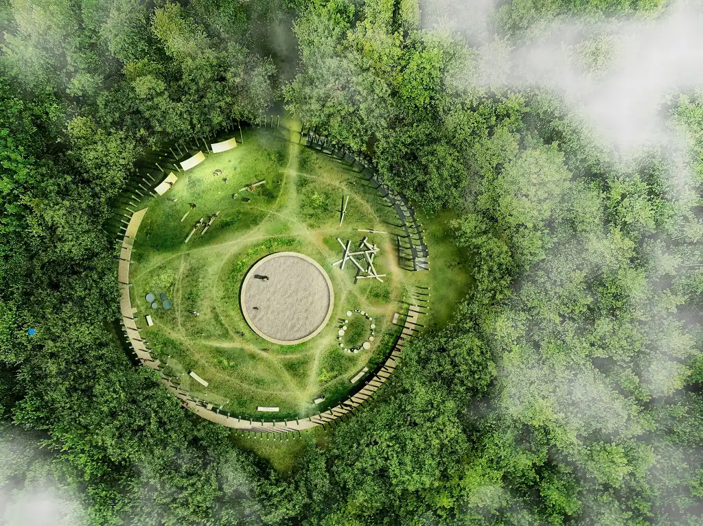 Spacer wśród sfer. Nowa atrakcja Starego Sącza nabiera kształtów