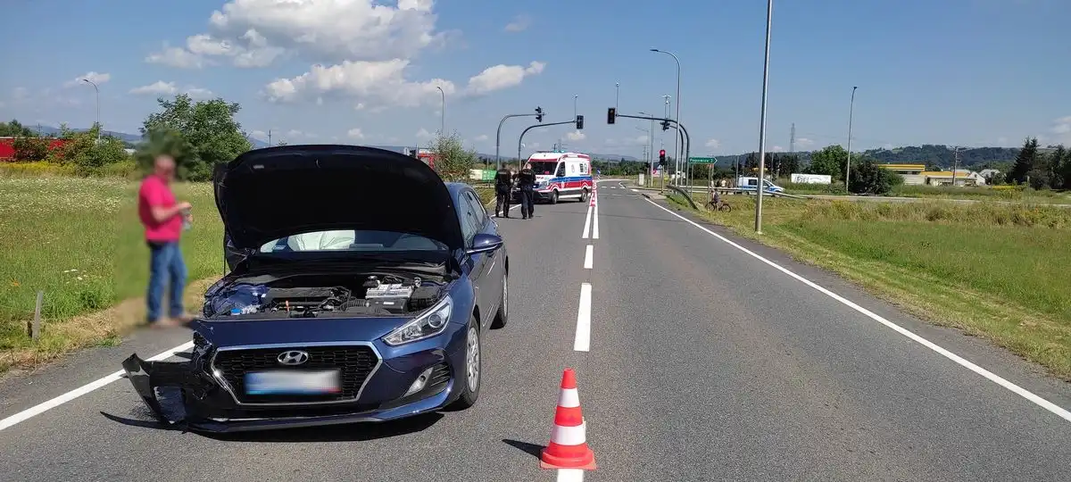 Kolizja w Starym Sączu. Wśród pasażerów były dzieci