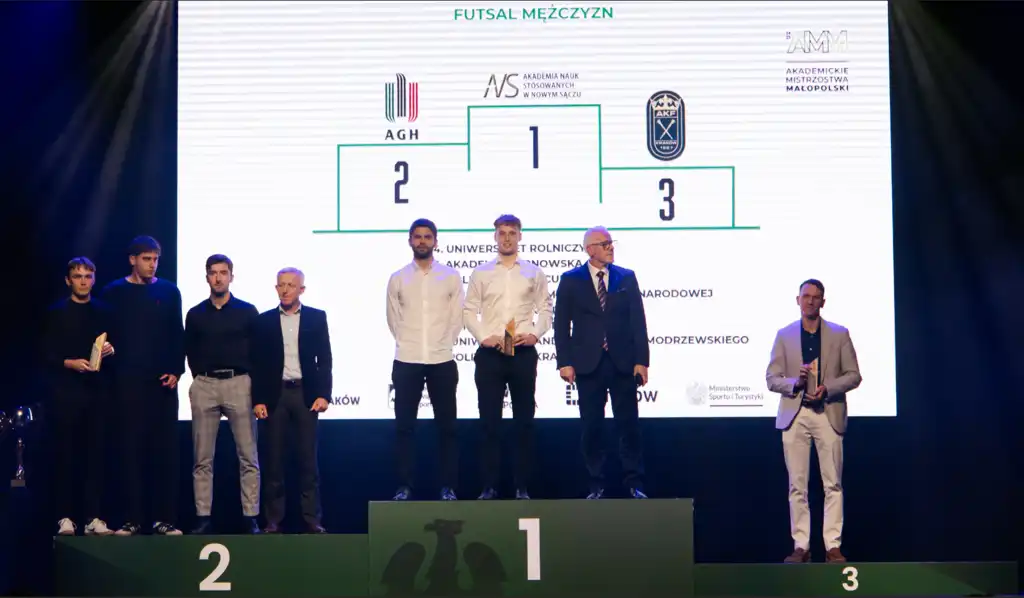 Futsal i piłka nożna na podium. Sukcesy studentów sądeckiej ANS w Krakowie