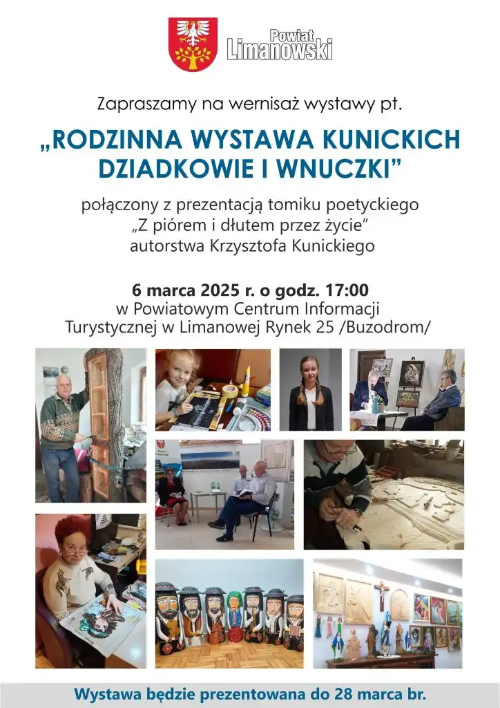 Wernisaż "Rodzinna Wystawa Kunickich" w Limanowej. Sztuka łącząca pokolenia
