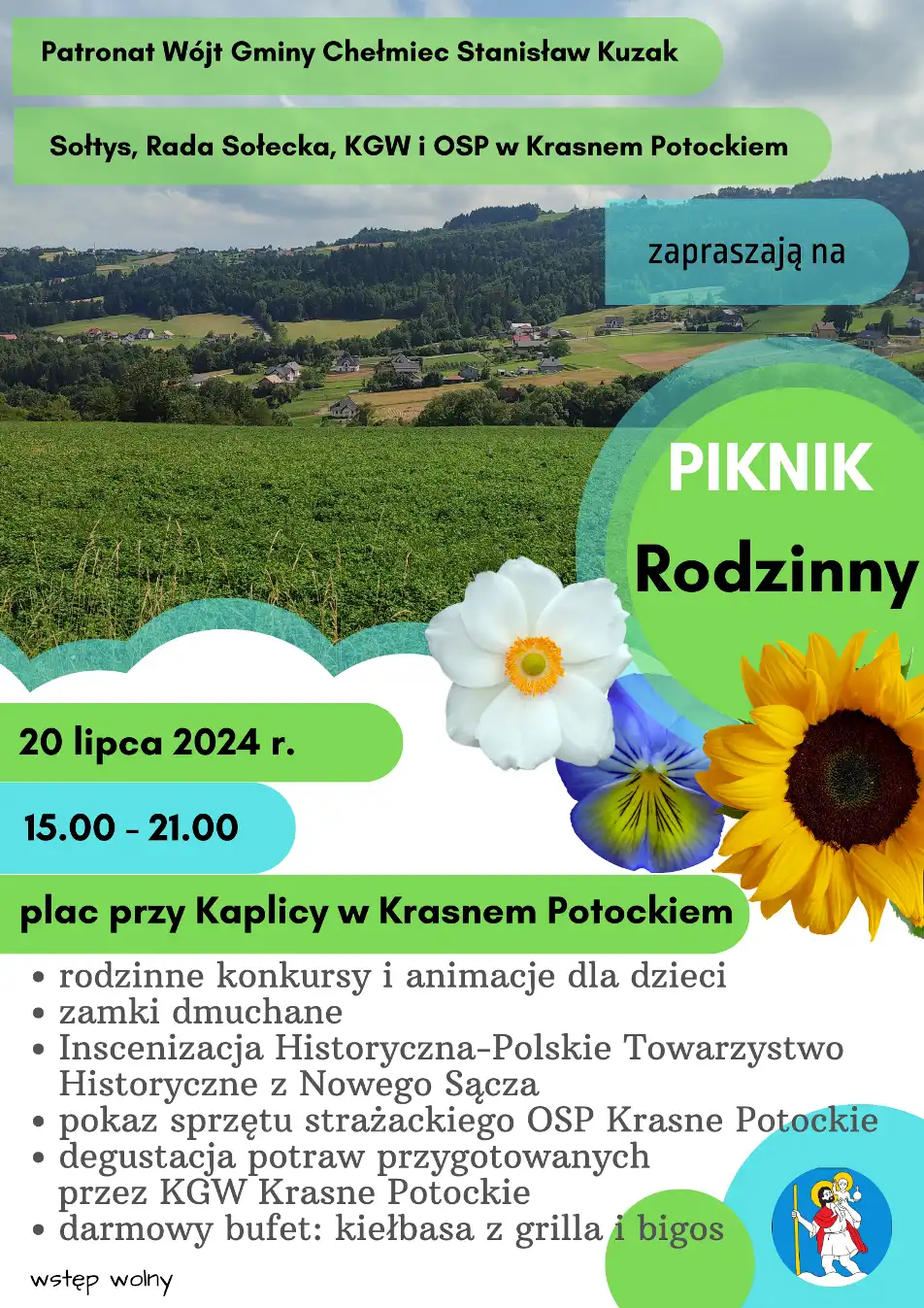 20 lipca piknik Rodzinny w Krasnem Potockiem