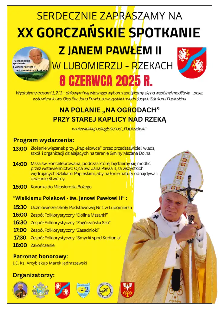 Na ścieżkach Jana Pawła II. XX Gorczańskie Spotkanie