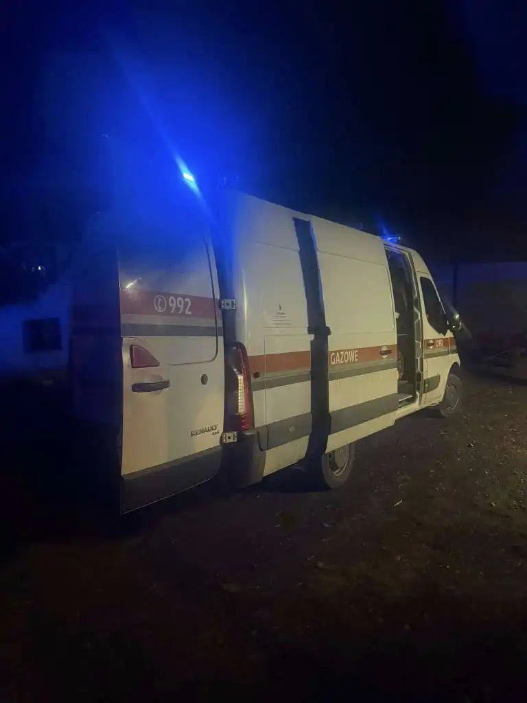 Niebezpieczna usterka gazociągu. Strażacy w akcji w Kamionce Wielkiej