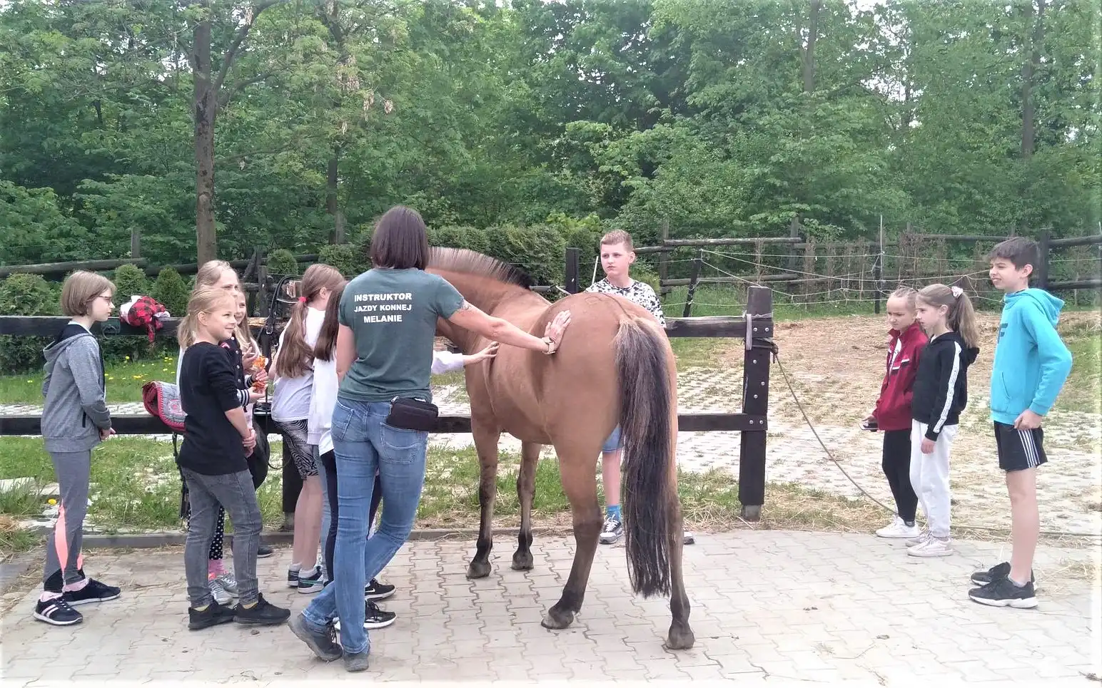 Dzień wśród koni: Uczniowie odwiedzili Powiatowy Zakład Aktywności Zawodowej