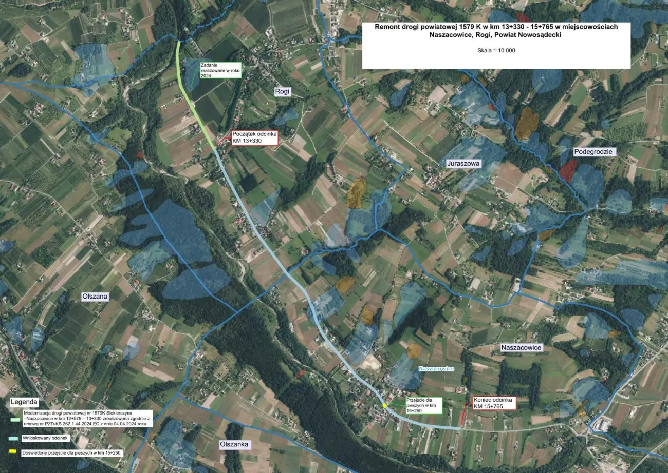 Miliony na remont drogi 1579K. Będzie bezpieczniej w Naszacowicach i Rogach