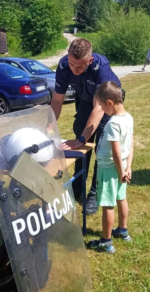 Dzień Dziecka z sądecką Policją. Mundurowi promowali bezpieczne zachowania na drodze