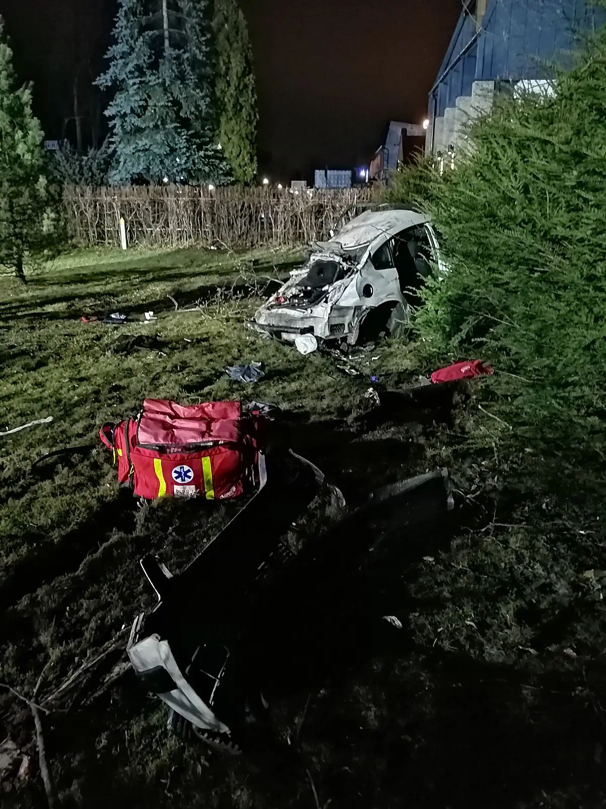 Wypadek w Nawojowej. Trzy osoby trafiły do szpitala