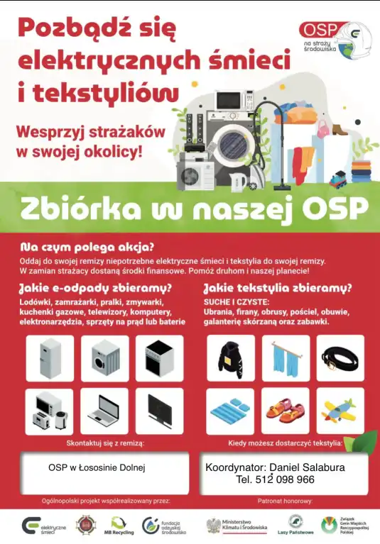 Wielka zbiórka na rzecz młodych strażaków. Pomóż MDP Łososina Dolna i zadbaj o środowisko