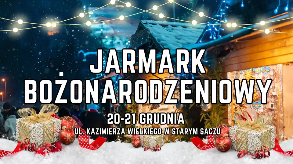 Starosądecki Jarmark Bożonarodzeniowy. Rodzinna atmosfera i spotkanie z Mikołajem
