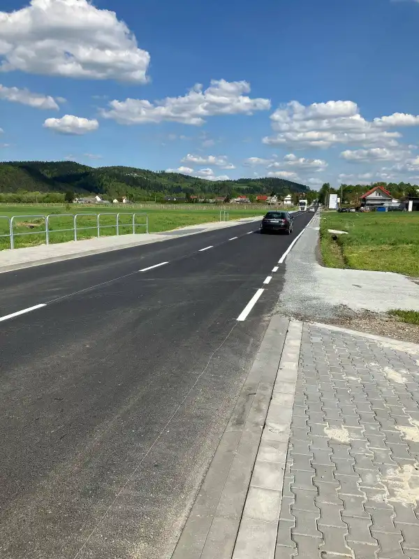 Ostatnia prosta! Przebudowa drogi powiatowej Łososina Dolna – Ujanowice - Młynne dobiega końca