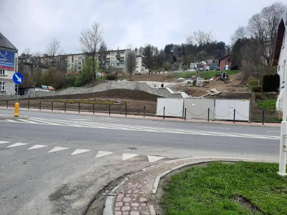 Trwa modernizacja Płyty Głównej Deptaka w Krynicy-Zdroju