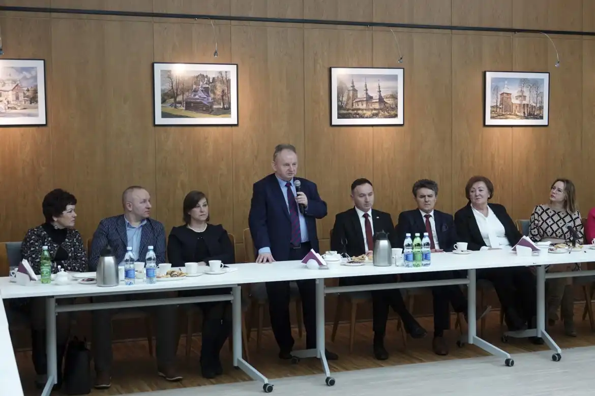 Samorządowcy z Sądecczyzny spotkali się z wicemarszałkiem Sejmu Ryszardem Terleckim