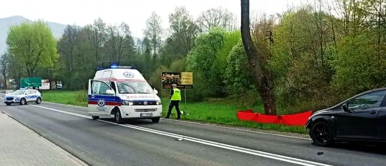Śmiertelny wypadek w Mszanie Dolnej. Nie żyje 19-latek