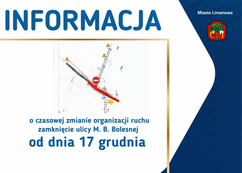 Modernizacja linii 104. Ulica Matki Boskiej Bolesnej od 17 grudnia nieprzejezdna