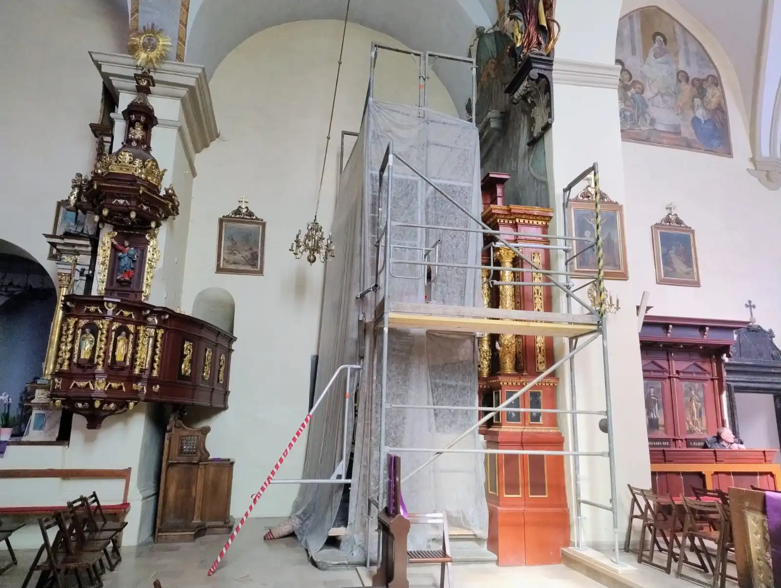 Kościół św. Elżbiety Węgierskiej w Starym Sączu odzyskuje blask