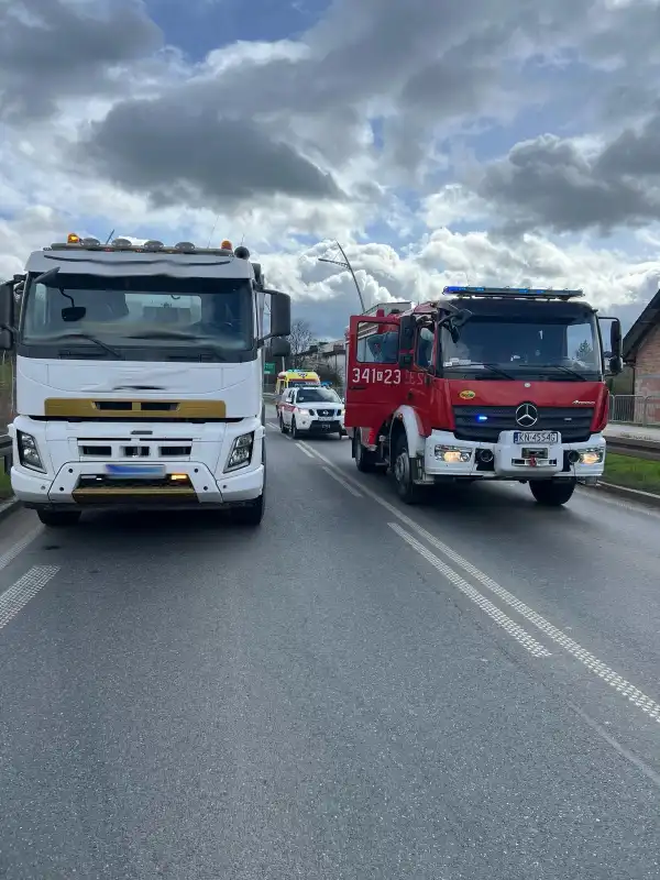 Wypadek na Obwodnicy Północnej Nowego Sącza