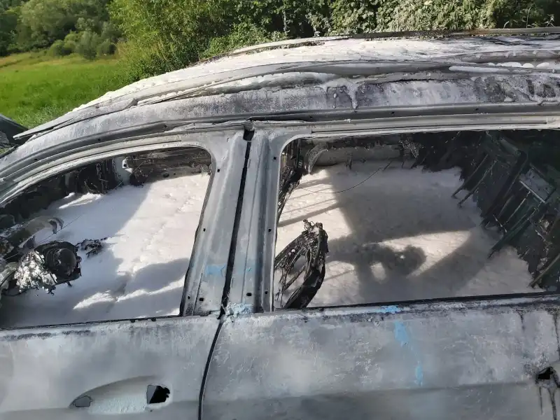 Pożar we Florynce. Płonął samochód osobowy