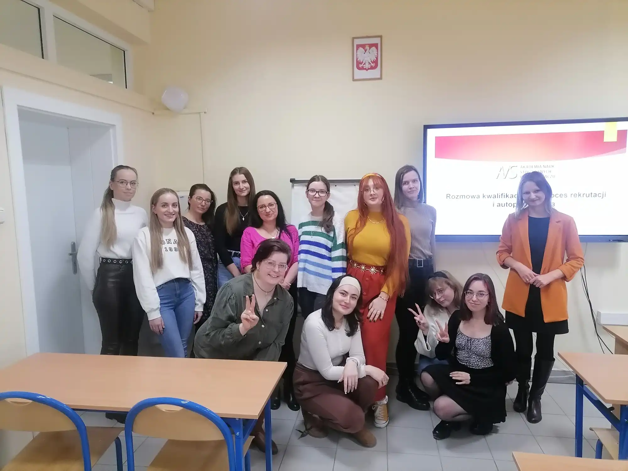 Studenci z Koła Naukowego Pedagogów z Wydziału Nauk Społecznych i Sztuki ANS wzięli udział w warsztacie z zakresu rozmowy kwalifikacyjnej i autoprezentacji