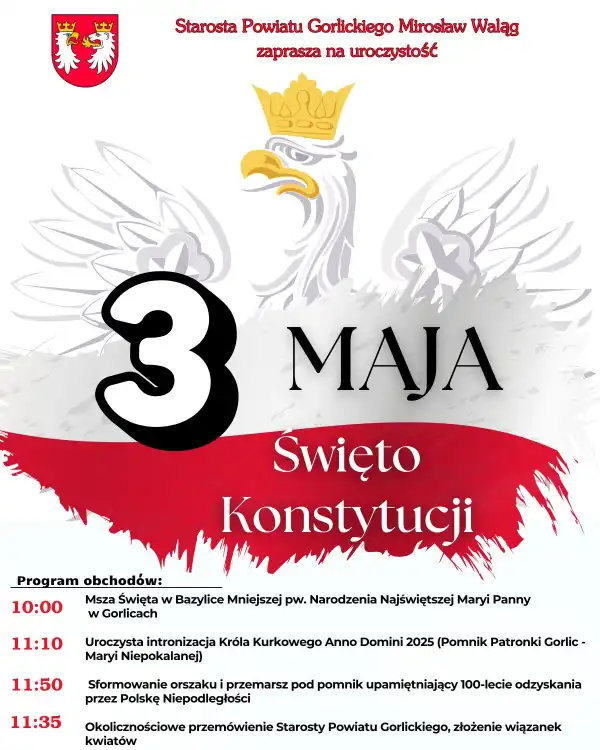 Majowe Święto Wolności. Gorlickie Obchody Konstytucji 3 Maja