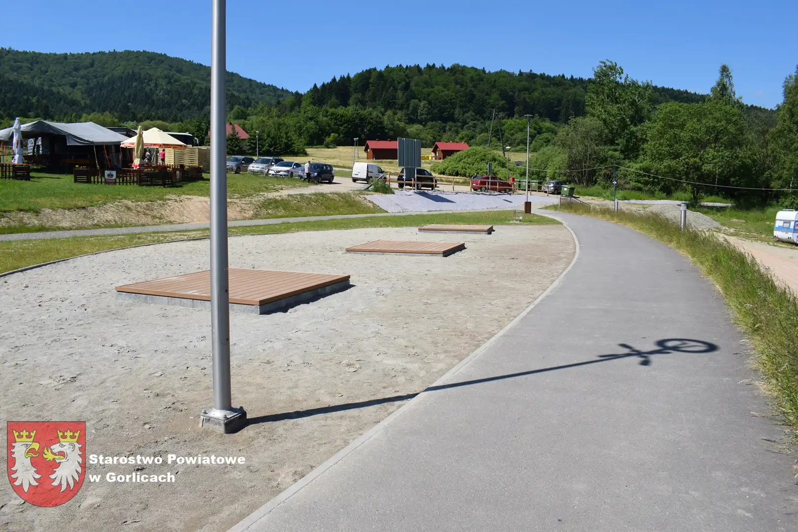 Ścieżki pieszo-rowerowe nad Klimkówką uroczyście otwarte