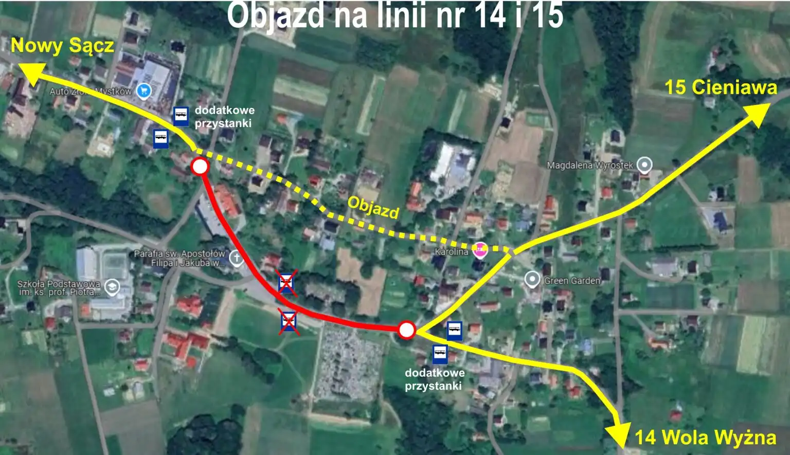 Uwaga! Zmiany w rozkładzie jazdy linii 14 i 15