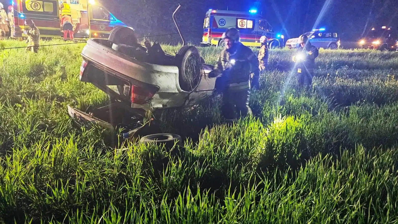 Wypadek w Witowicach Górnych. W akcji śmigłowiec LPR