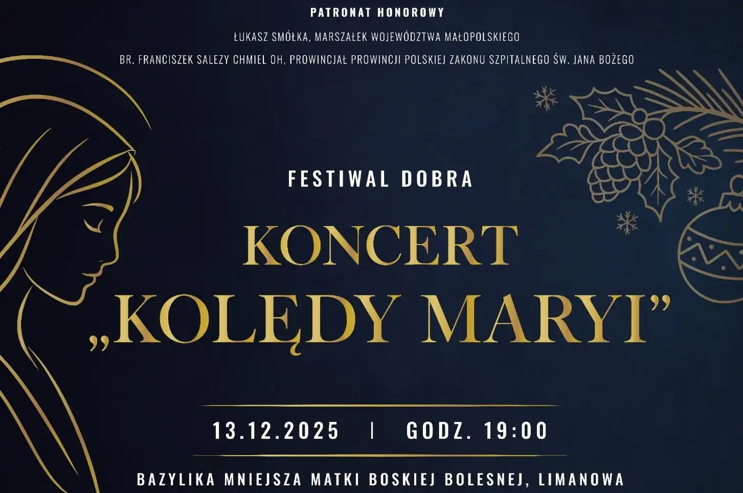 „Kolędy Maryi” zabrzmią w Limanowej. Koncert w Bazylice Matki Boskiej Bolesnej