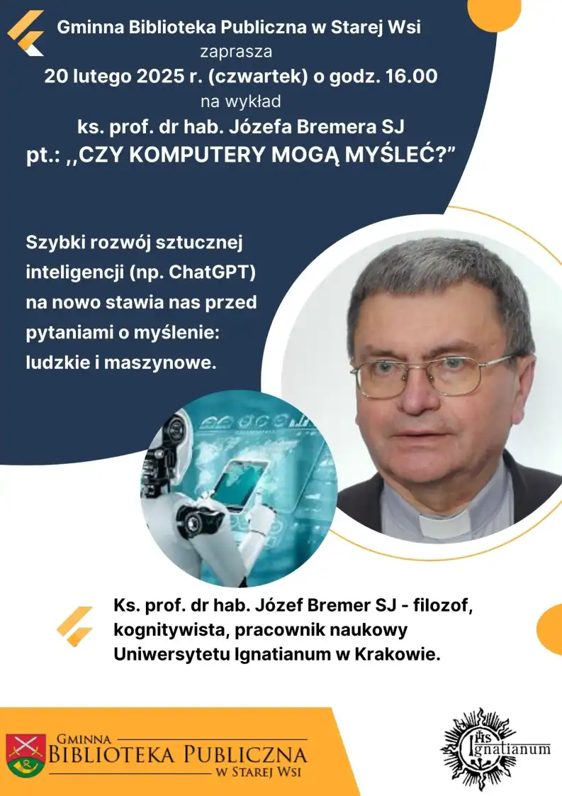 Sztuczna inteligencja: narzędzie czy coś więcej? Sprawdź na wykładzie w Starej Wsi