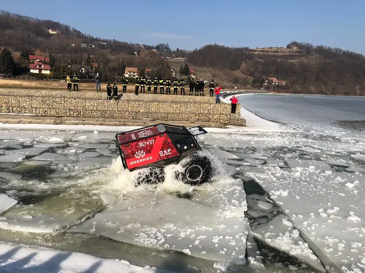 W Tęgoborzy odbyło się szkolenie z zakresu możliwości pojazdu specjalnego ATV marki SHERP