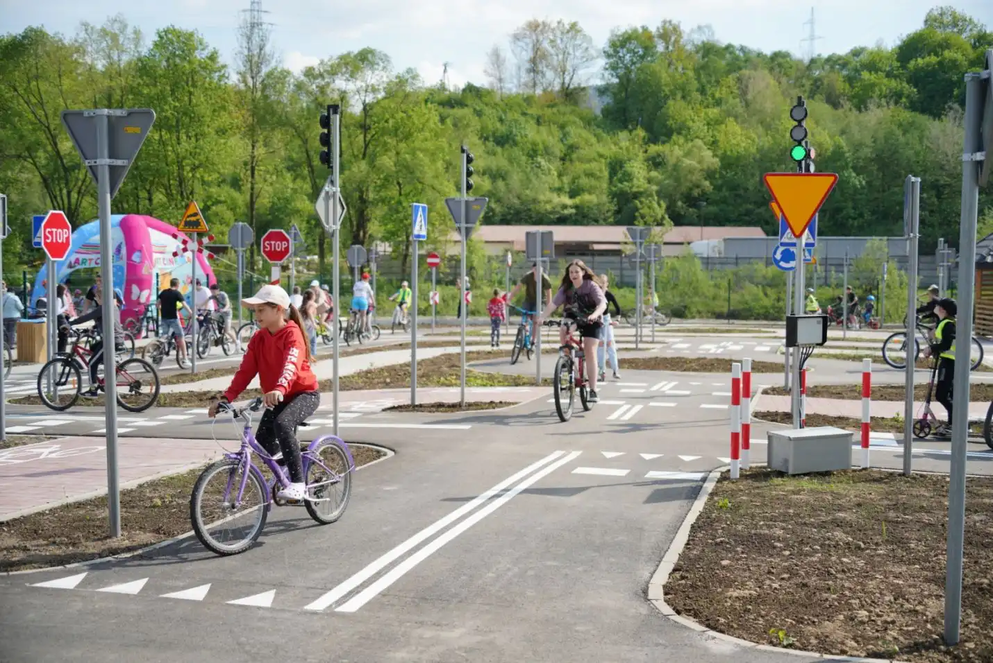 W Tymbarku otwarto miasteczko rowerowe