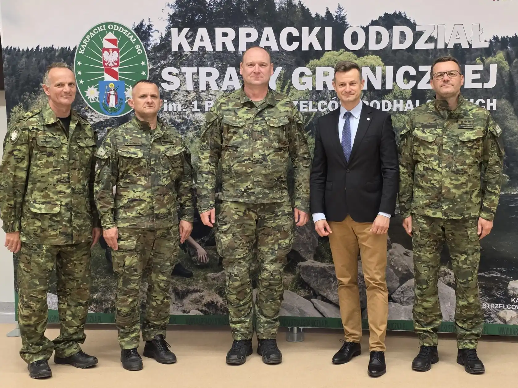 Szef Urzędu ds. Cudzoziemców z wizytą w Karpackim Oddziale Straży Granicznej