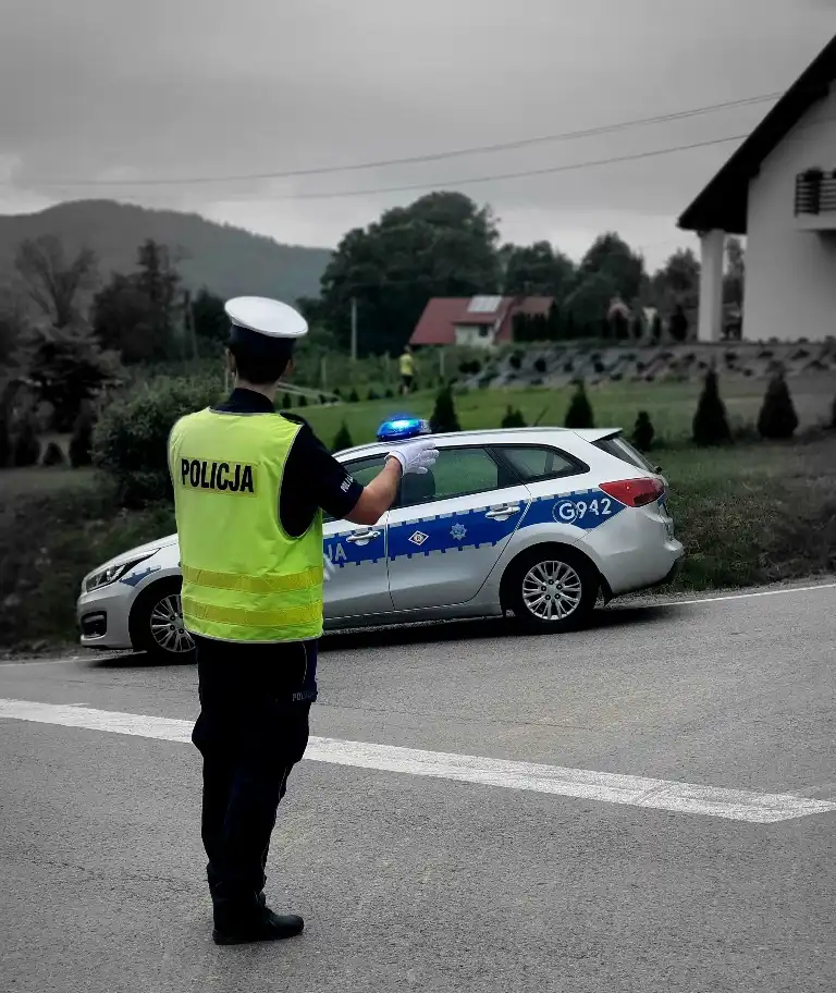 Małopolscy Policjanci zabezpieczali Wyścig Kolarski Juniorów