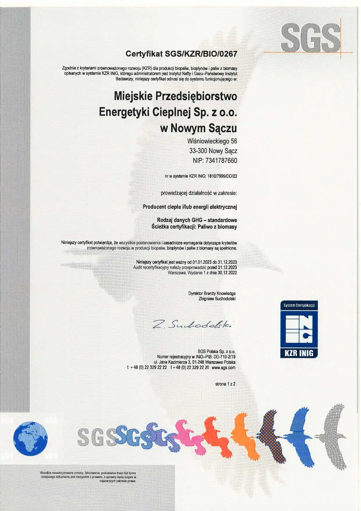 Sądecki MPEC z Certyfikatem KZR