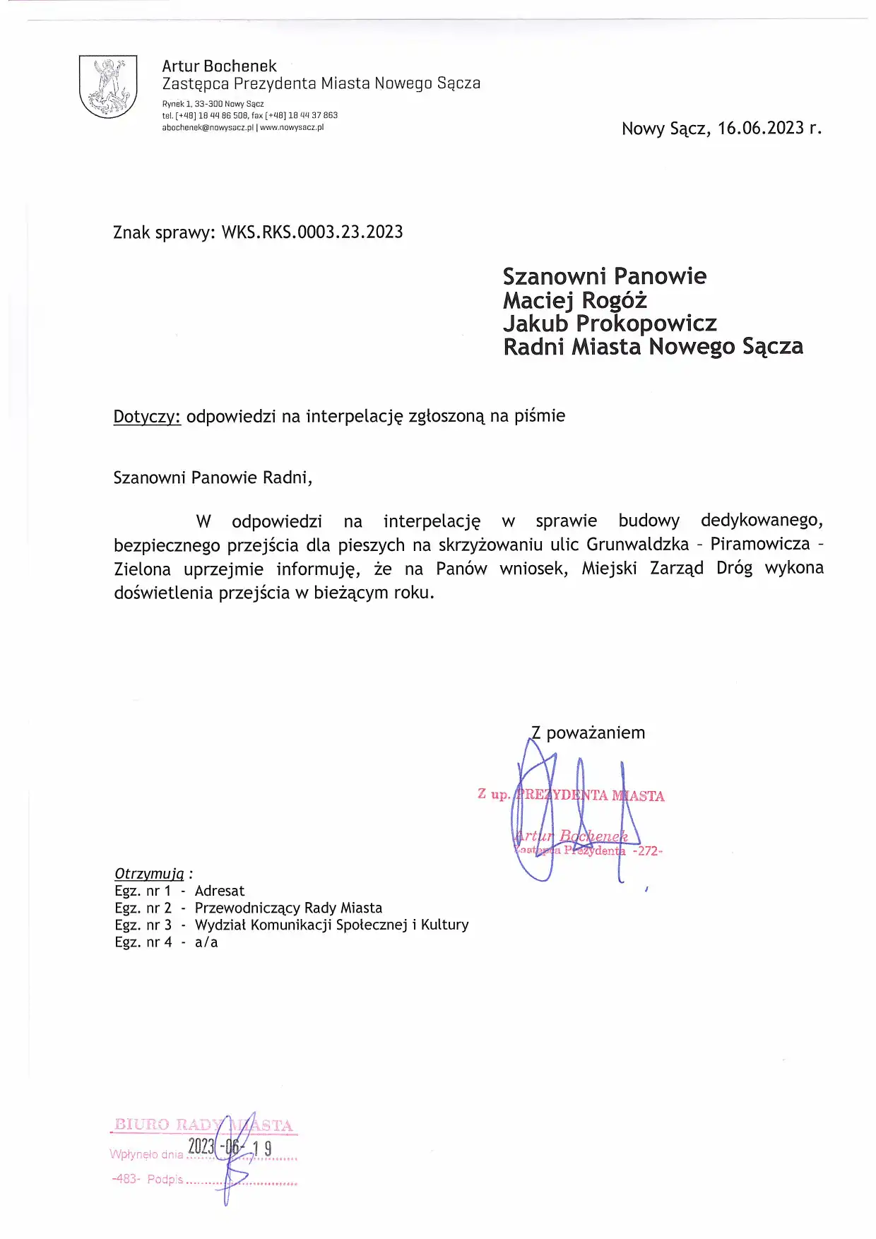 Poprawi się bezpieczeństwo pieszych na Osiedlu Kaduk